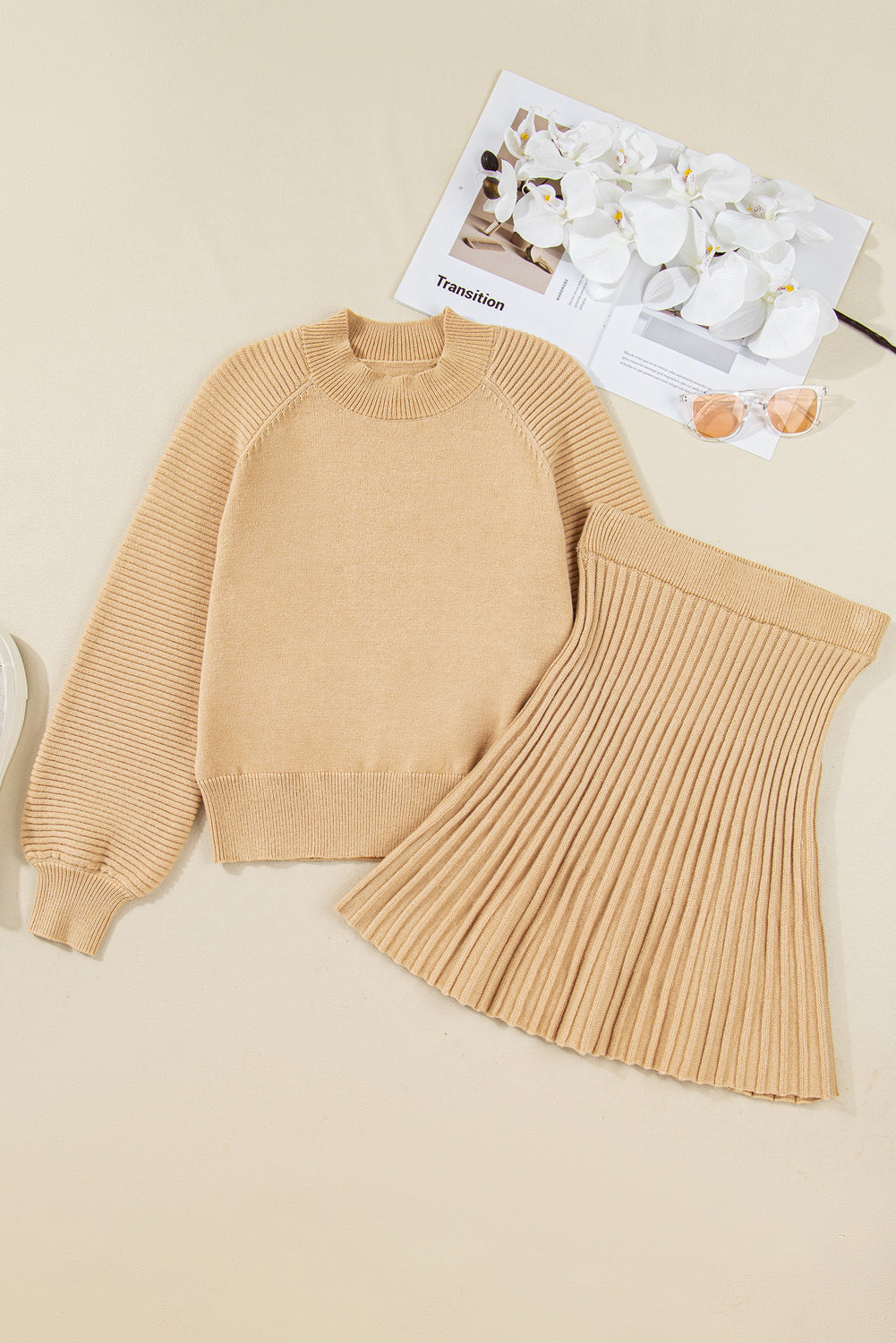 Coastal Nights Sweater & Mini Skirt Set