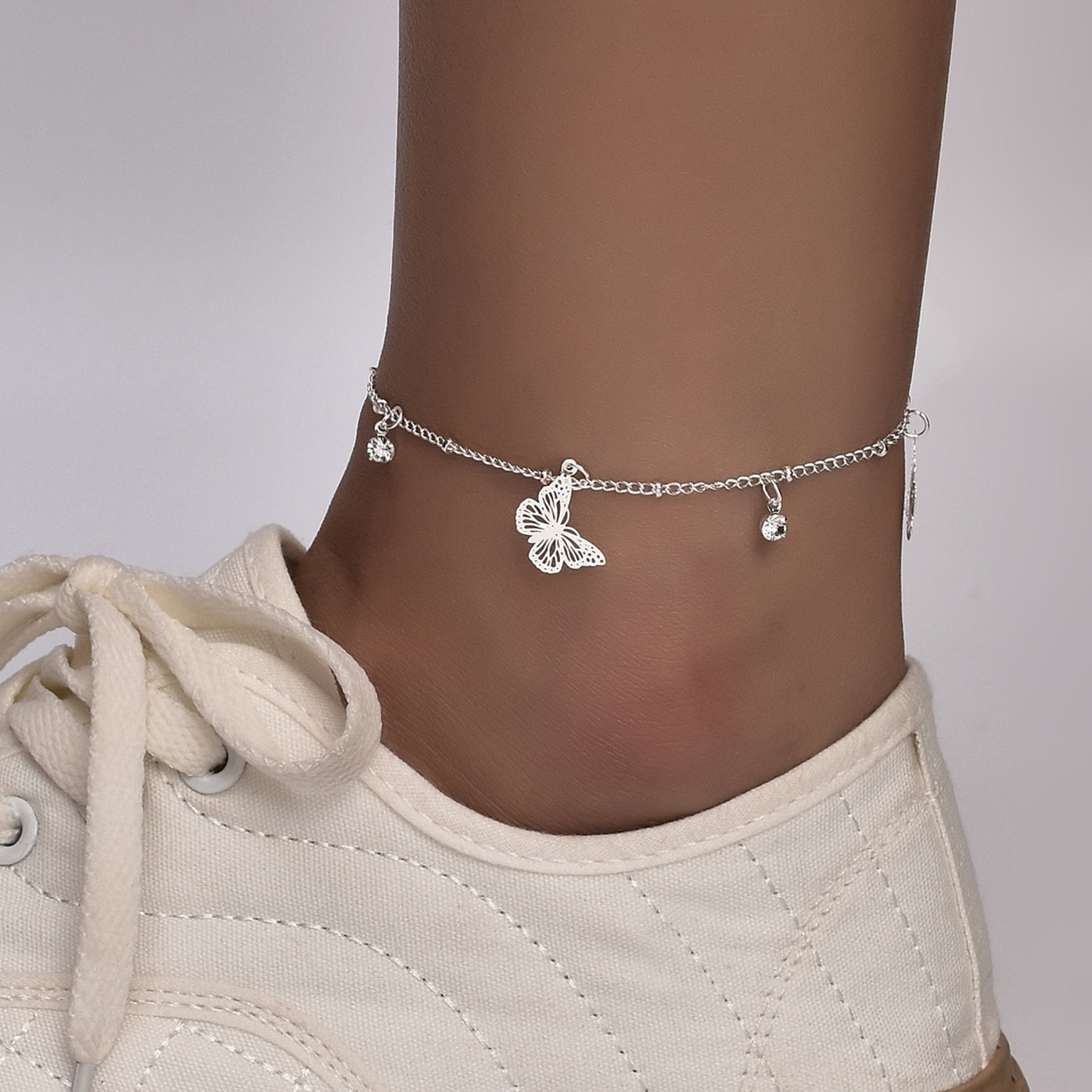 Butterfly Charm Anklet