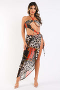 Printed Mesh Beach Cover Up Set