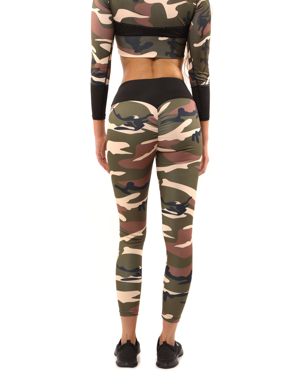 Coastal Camo High-Waist Activewear Leggings