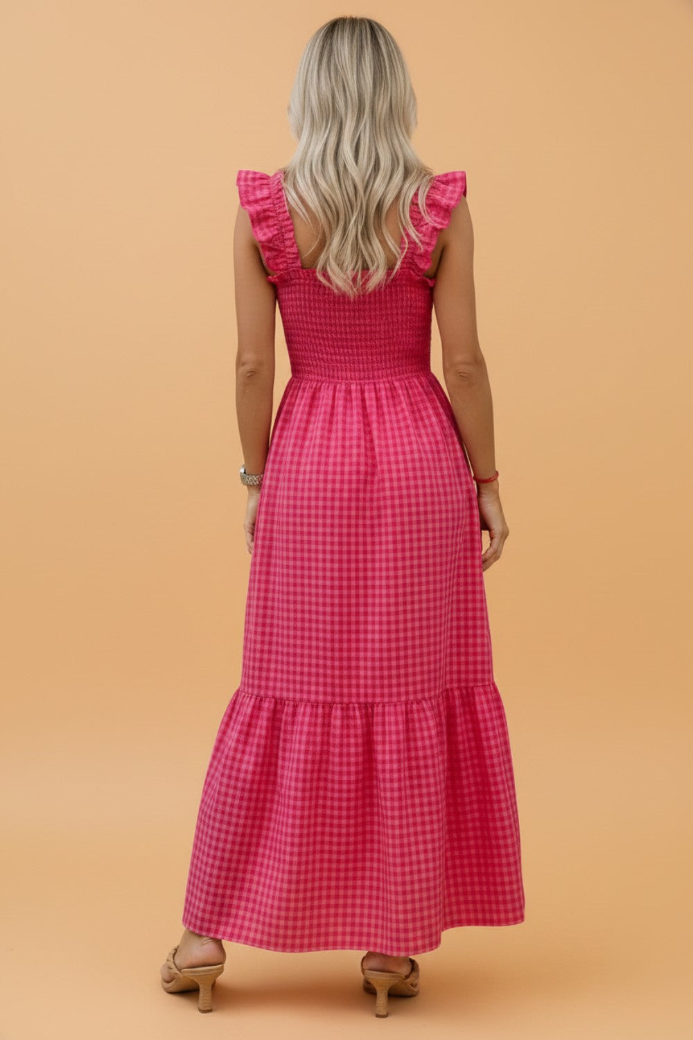 Plaid Square Neck Sundress